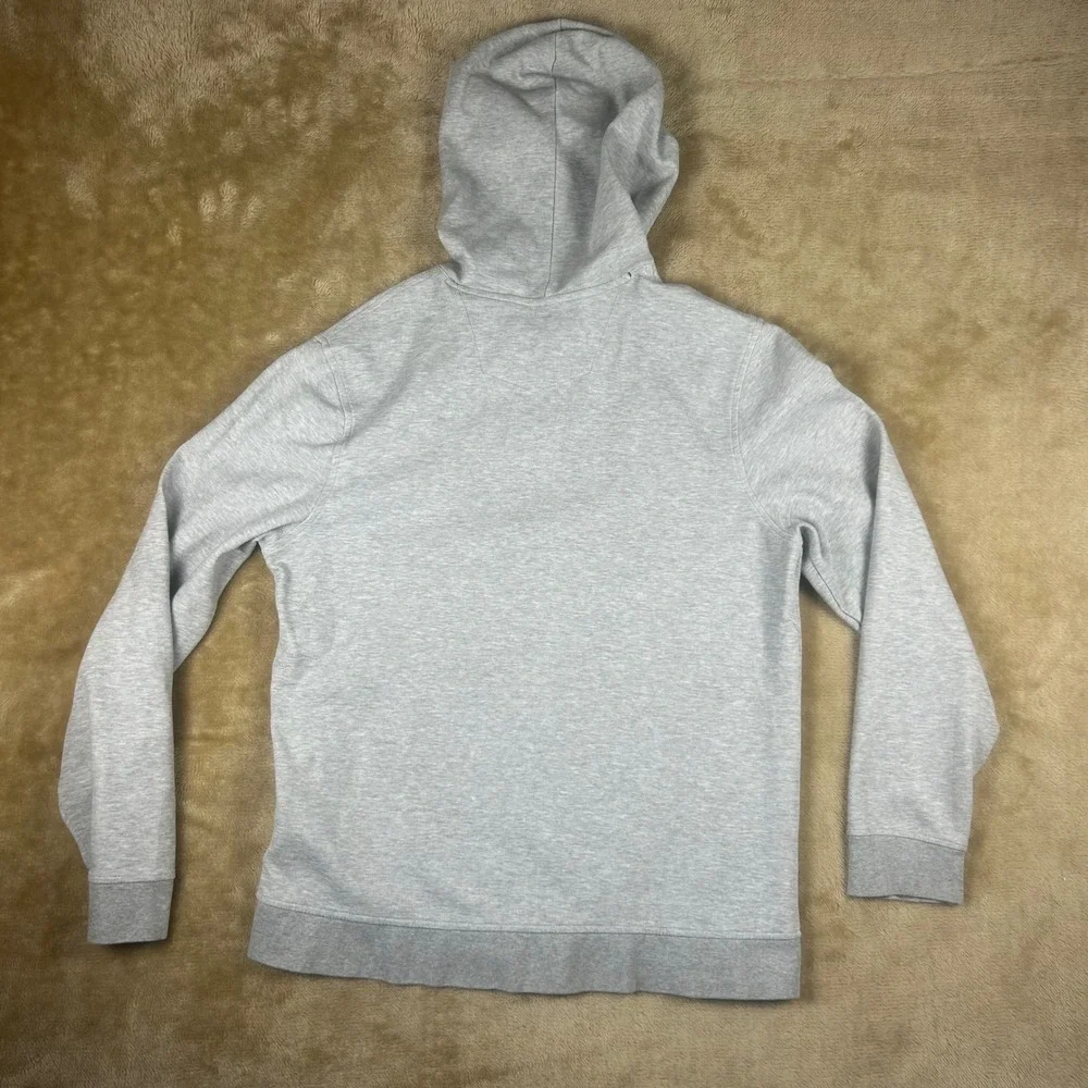 Robert Graham Mens Gray Skull Rose Embroidered Full Zip‎ Hoodie Classic Fit L